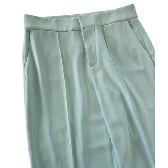 Alice + Olivia Light Blue Wide Leg High Waist Dress Pants Size 12 Career Evening - Picture 5 of 8